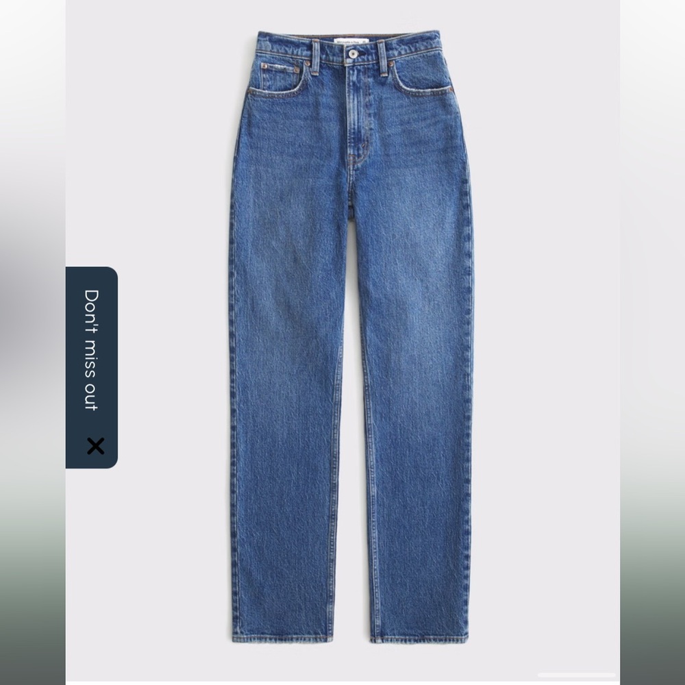Abercrombie & fitch the 90s straight ultra high rise